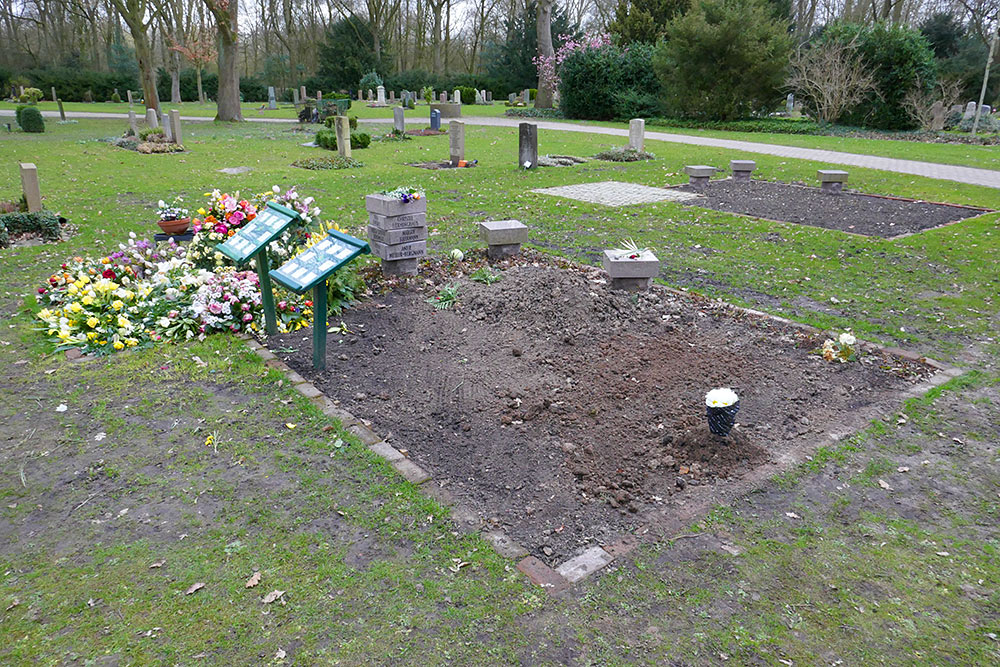 Picture providing an overall view of the plot where our father is buried